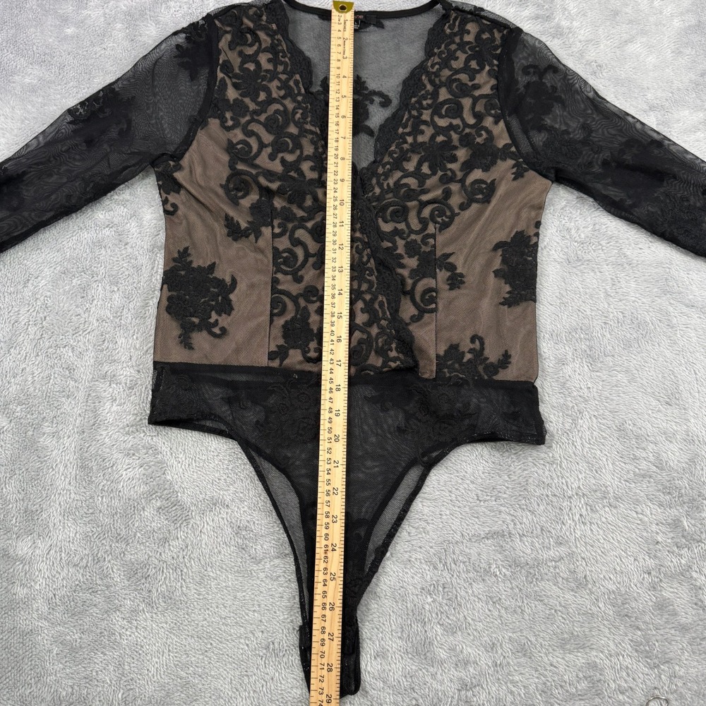 Bodysuit Large Sheer Floral Lace Sexy Whimsigoth Practical Magic Black Witchy - Picture 9 of 15